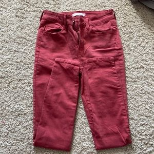 so high rise jegging, 1, red